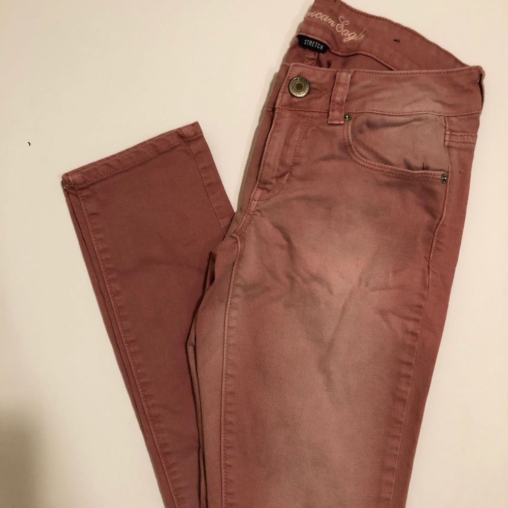 Pink Ombré American Eagle Jeans